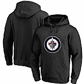 Winnipeg Jets Black All Stitched Pullover Hoodie,baseball caps,new era cap wholesale,wholesale hats